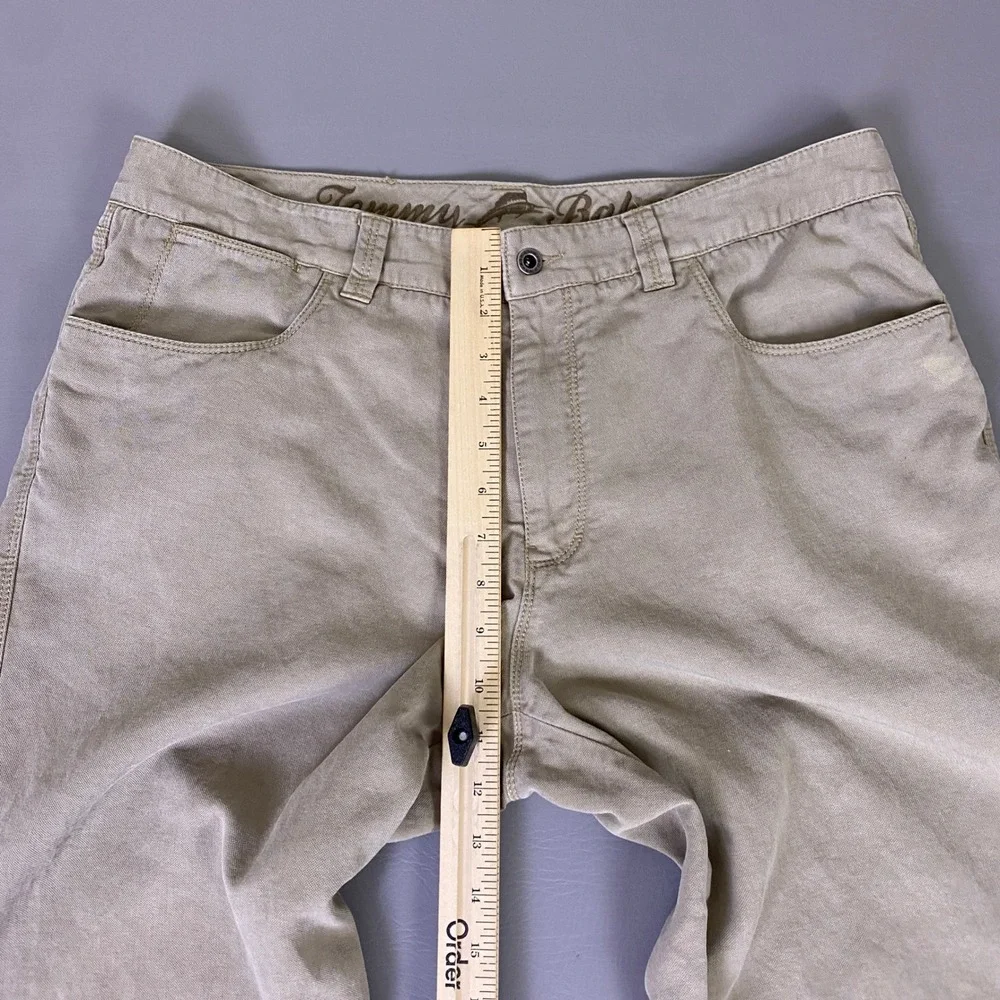 Tommy Bahama Pants Men's Size 35 Tan Khaki Tencel Cotton Blend Relaxed Chino EUC